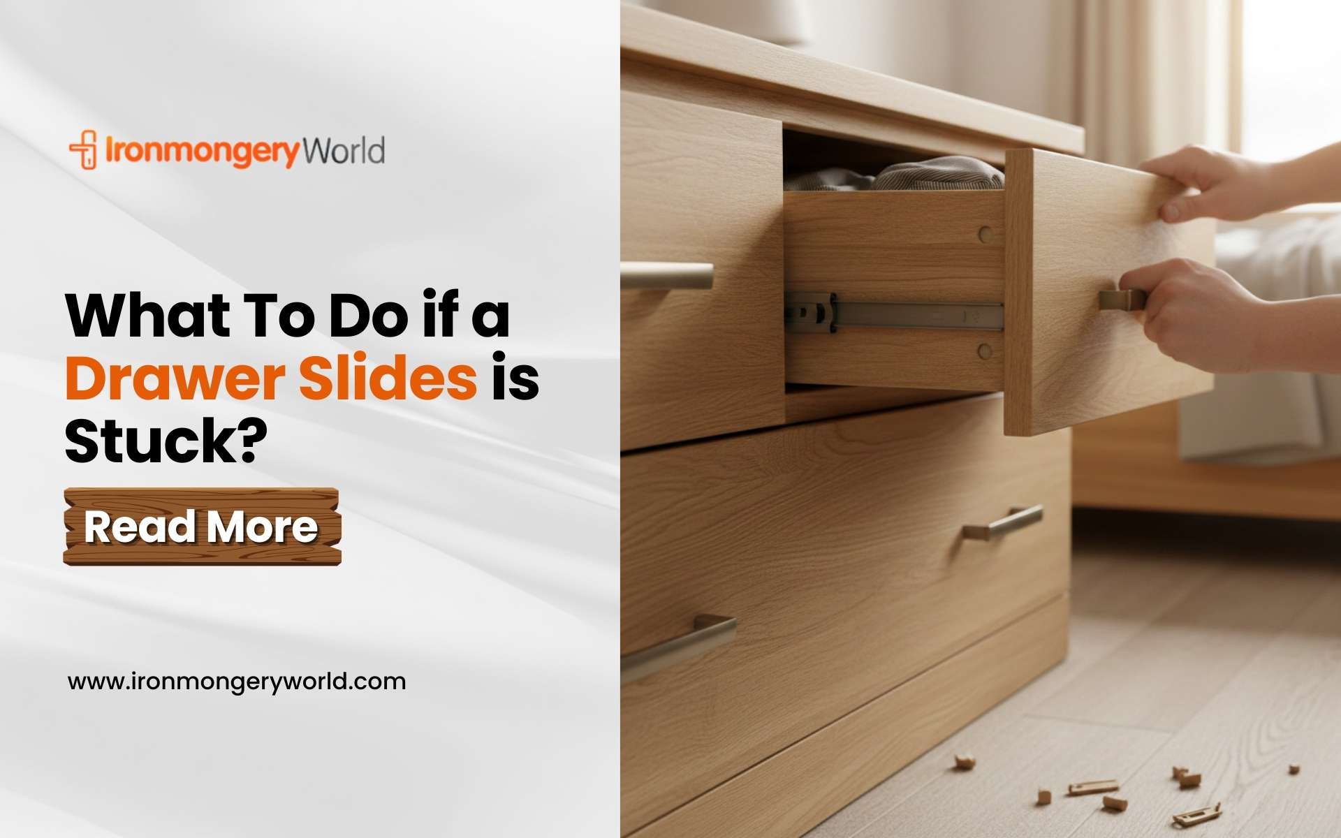 What To Do if a Drawer Slides is Stuck?