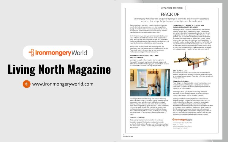 Living North Magazine PROMOTION Article – Ironmongery World (UK)