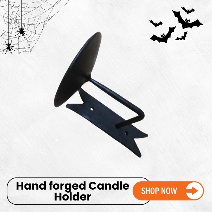 Hand forged Candle Holder