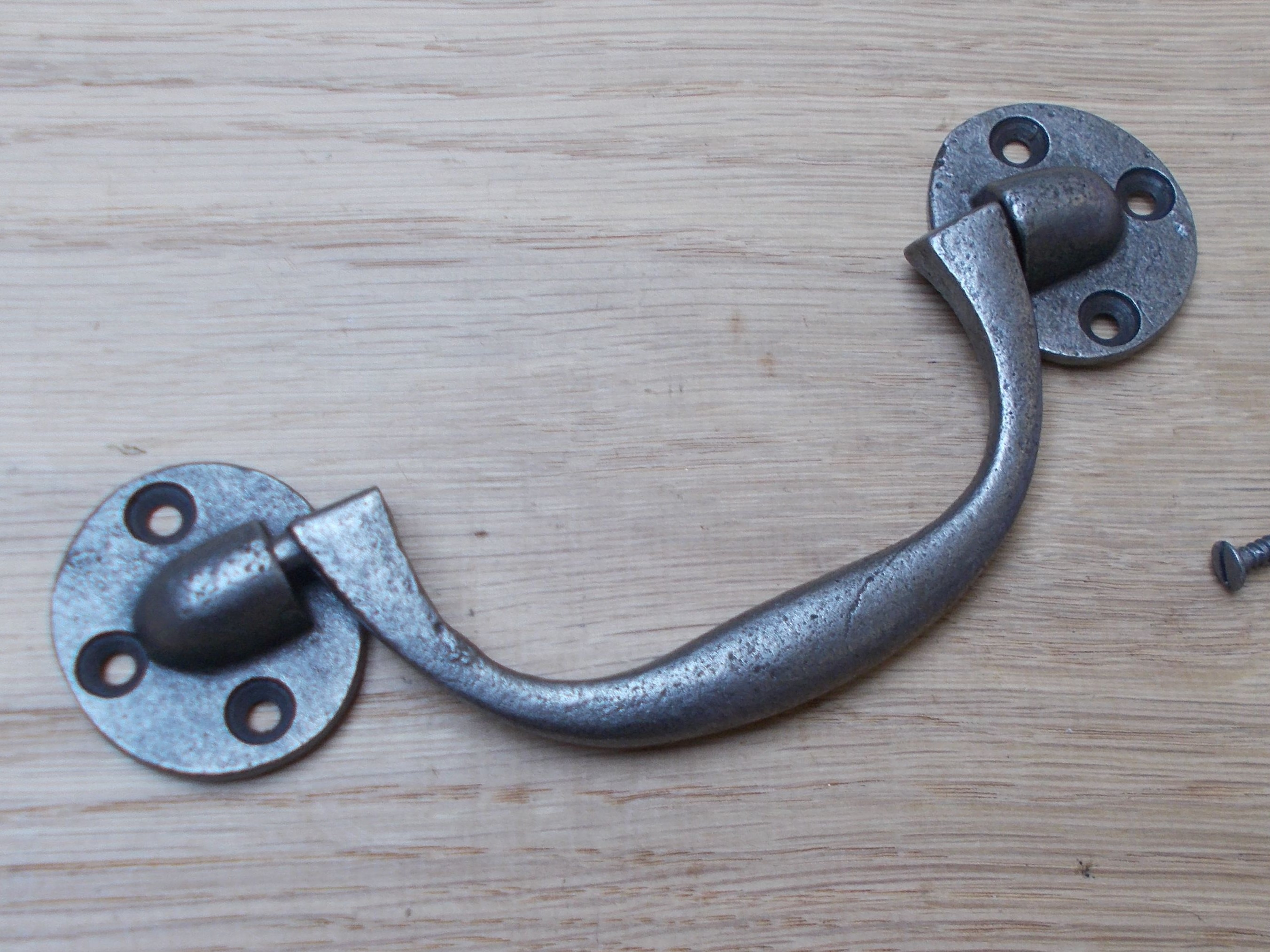 3 Part Chest Lifting Handle Antique Iron Ironmongery World