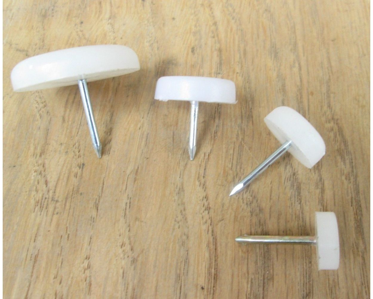 Softtouch Beige 7/8 in. Nail-On Plastic Chair Glide Set 4 pk - Ace Hardware