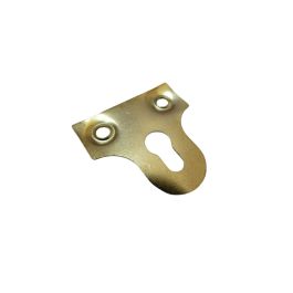 38mm Picture Mirror Glass Plates - Brass Plated - Secure Frame Hanging - View #3