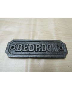 Cast Iron Bedroom Plaque