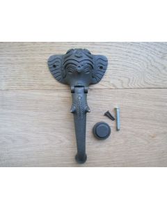 Elephant Trunk Door Knocker Antique Iron 