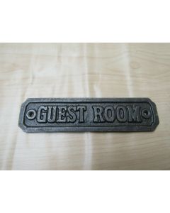Cast Iron Guest Room Plaque