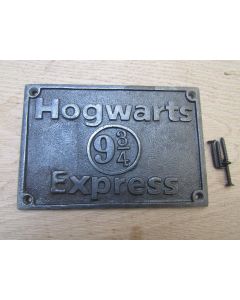 Cast Iron Hogwarts Express Plaque
