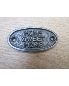 Cast Iron Home Sweet Home Plaque