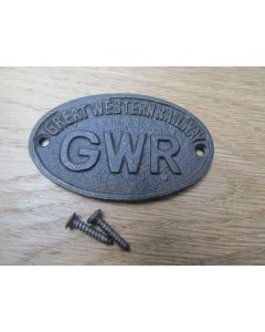 Cast Iron GWR Small Oval Plaque