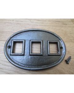 Cast Iron House Number Insert Plaque