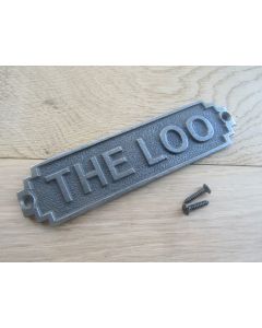 The Loo Plaque Antique Iron