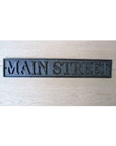 Cast Iron Main Street Plaque