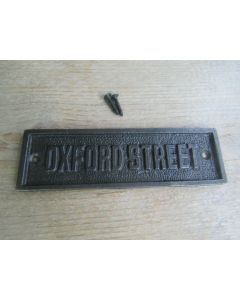Oxford Street Cast Iron Plaque