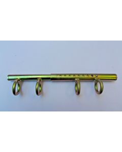 Patio French Door Bolt Yellow Passivated