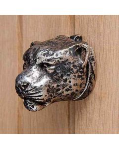 Cast Iron Metallic Leopard Door Knocker Antique Copper
