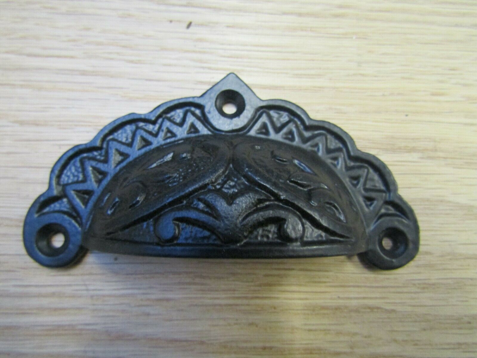 Edwardian Black Antique Cup Pull Handle Ironmongery World