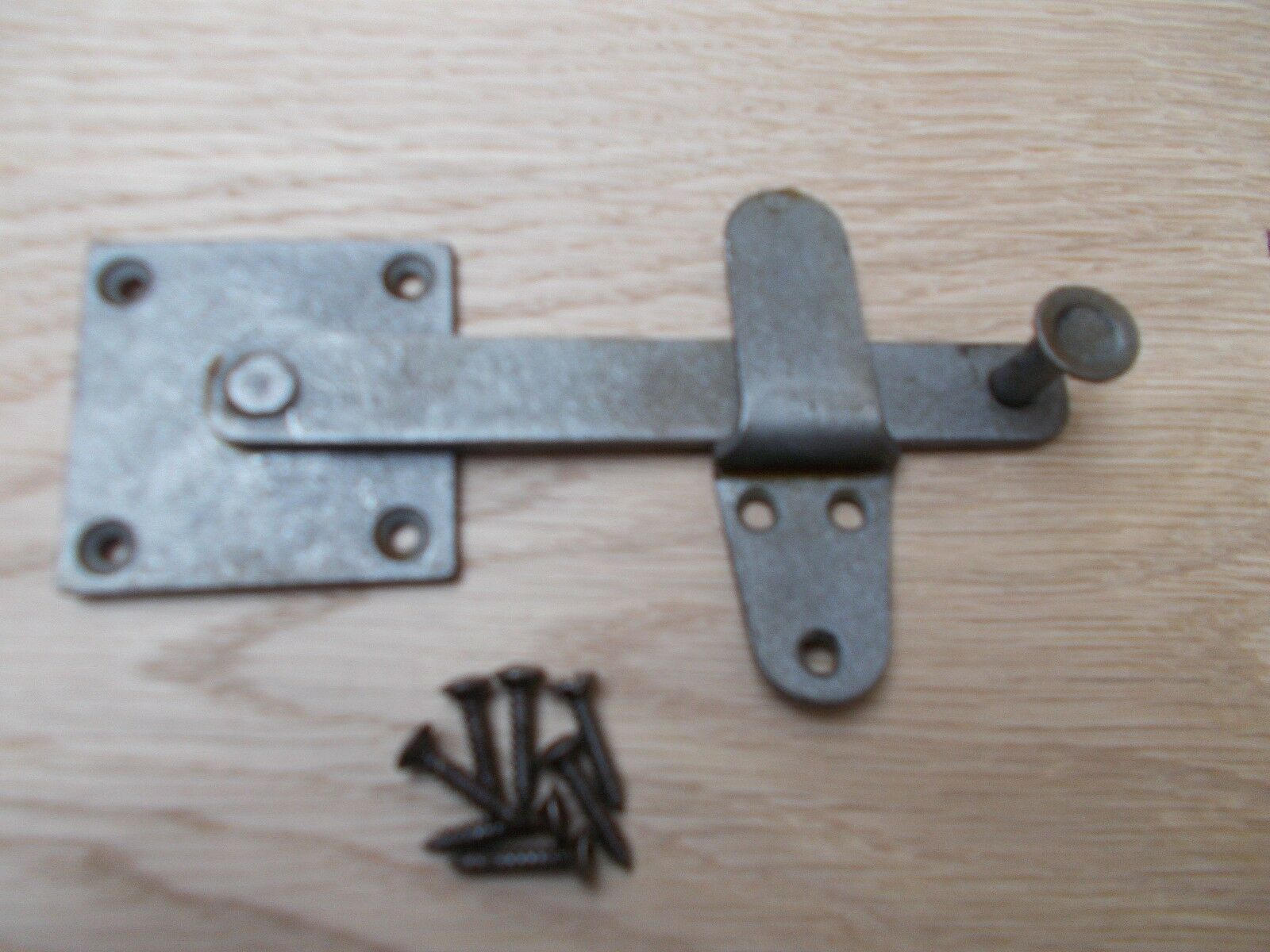 Vintage privacy door cupboard gate latch bar catch antique iron