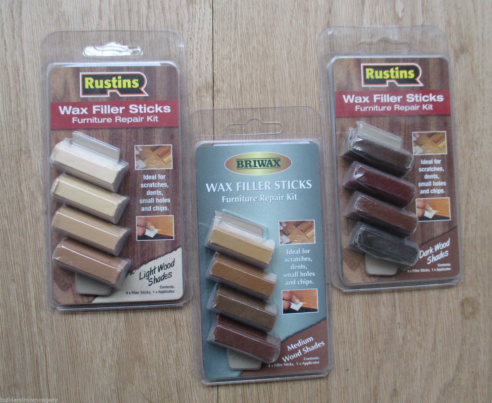 Laminate Furniture Wooden Wood Floor Repair Scratch Damage Kit Sticks