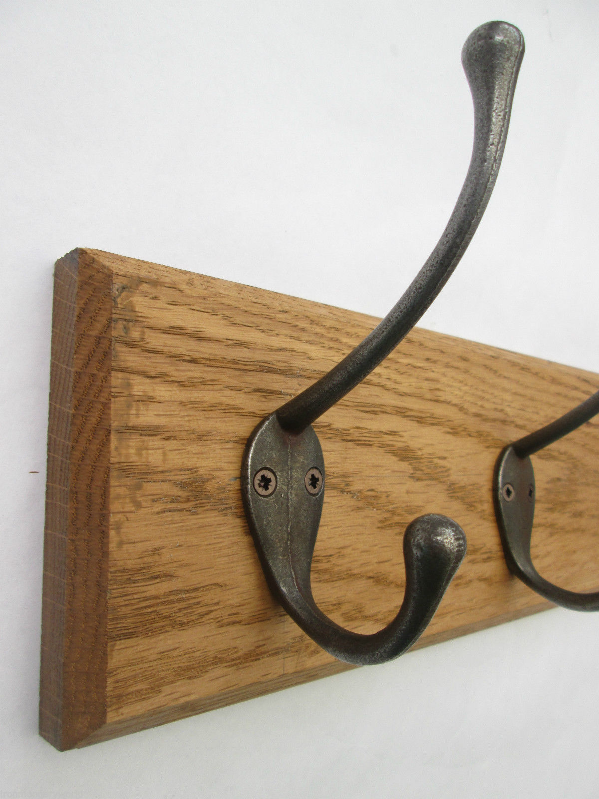 Solid Reclaimed Oak Wooden Hat and Coat Hooks Hanger Pegs Rail Racks