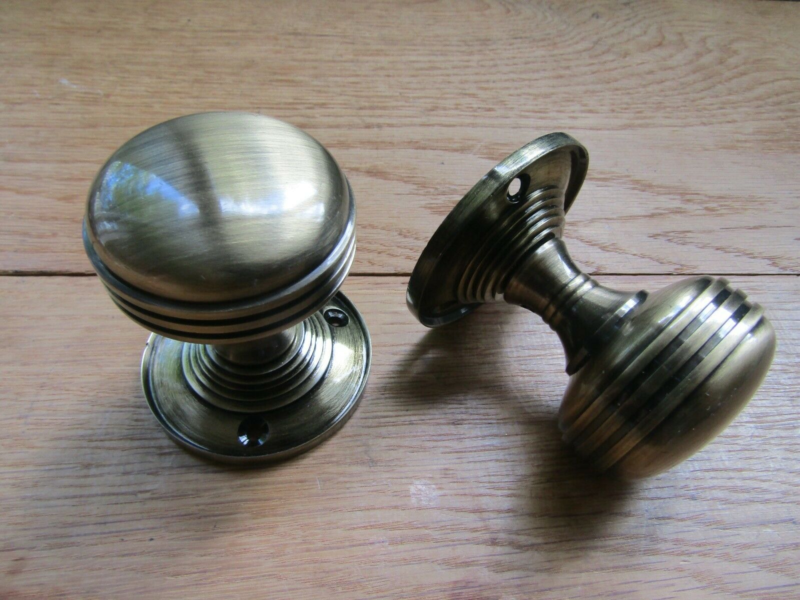 Plain Rimmed Mortice Door Knobs Antique Brass Ironmongery World